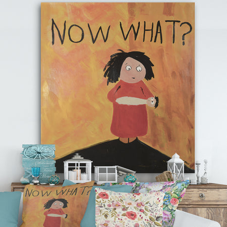 Now What Wondering Mother - Cottage Canvas Wall Art