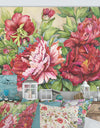 Peonies In Shades of Red - Traditional Canvas Wall Art