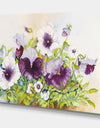 Early Pansies - Traditional Canvas Artwork