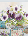 Early Pansies - Traditional Canvas Artwork