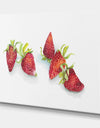 Strawberry Patch - C. Ripe Berries Whole - Cottage Canvas Wall Art