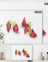 Strawberry Patch - C. Ripe Berries Whole - Cottage Canvas Wall Art