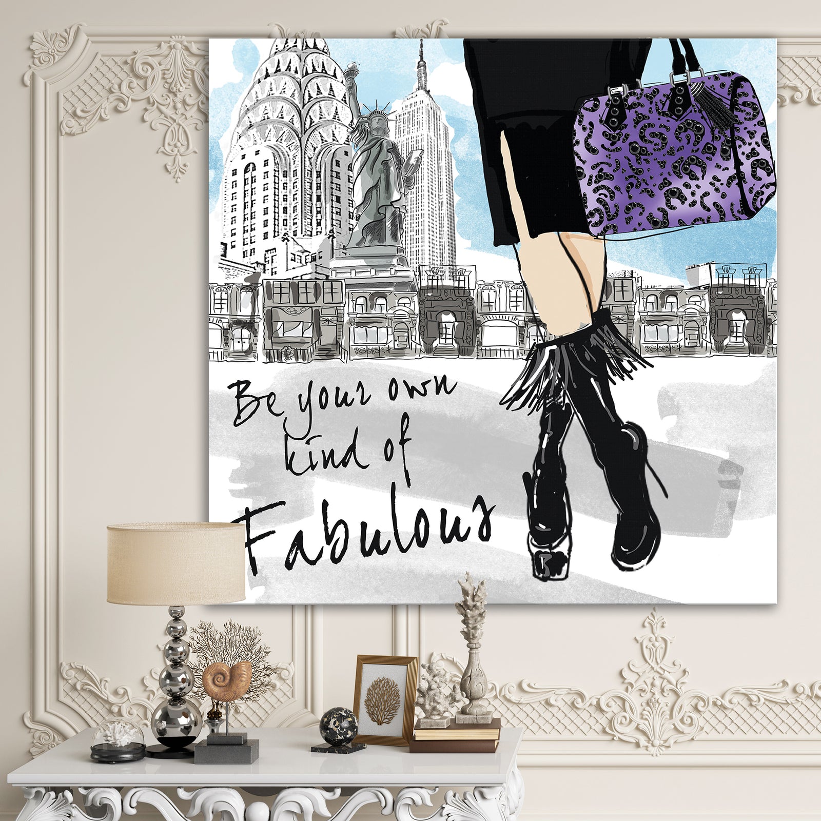 Be Your Own Kind Of Fabulous - Fashion Gallery-wrapped Canvas
