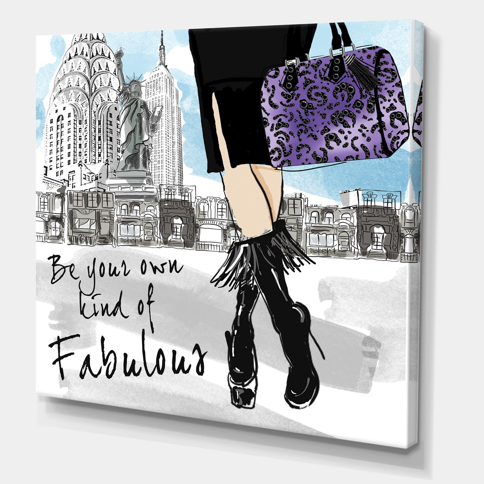 Be Your Own Kind Of Fabulous - Fashion Gallery-wrapped Canvas
