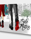 Sole Mates - Fashion Canvas Art Print