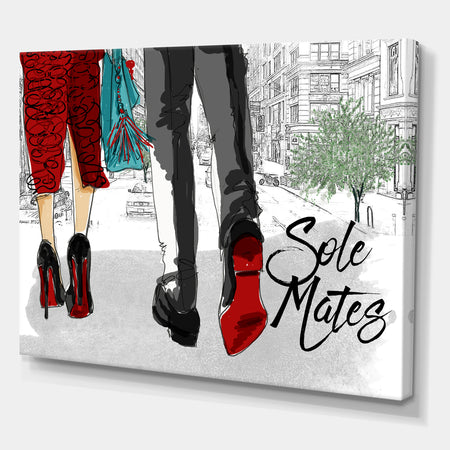 Sole Mates - Fashion Canvas Art Print