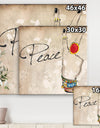 Gypsy Hippy Hand Peace - Cottage Canvas Wall Art