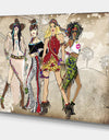 Squad Goals - Fashion Canvas Art Print