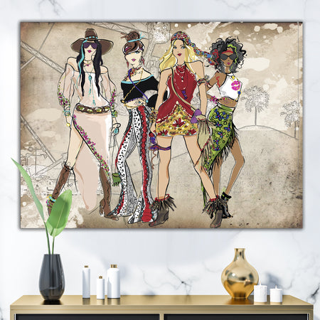 Squad Goals - Fashion Canvas Art Print
