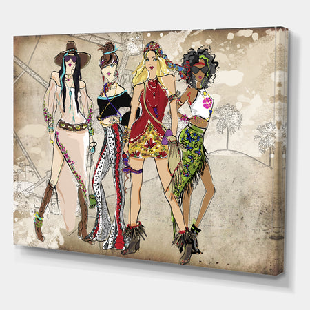 Squad Goals - Fashion Canvas Art Print