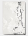 Fancy Woman In Evening Dress - Fashion Canvas Artwork