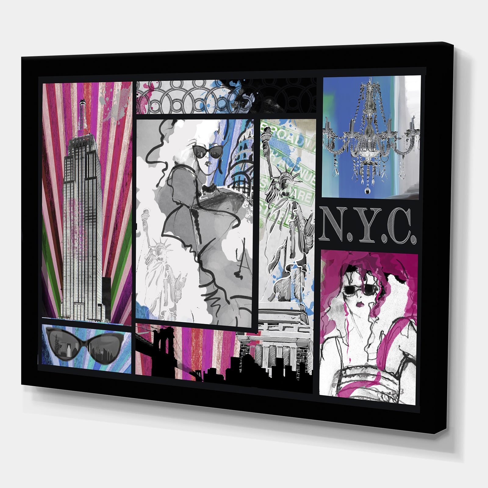 Living In The City Multi - Fashion Canvas Art Print