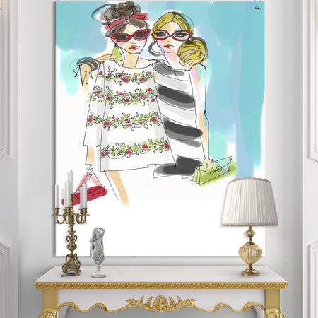 Best Girlfriends For Ever - Fashion Premium Canvas Wall Art