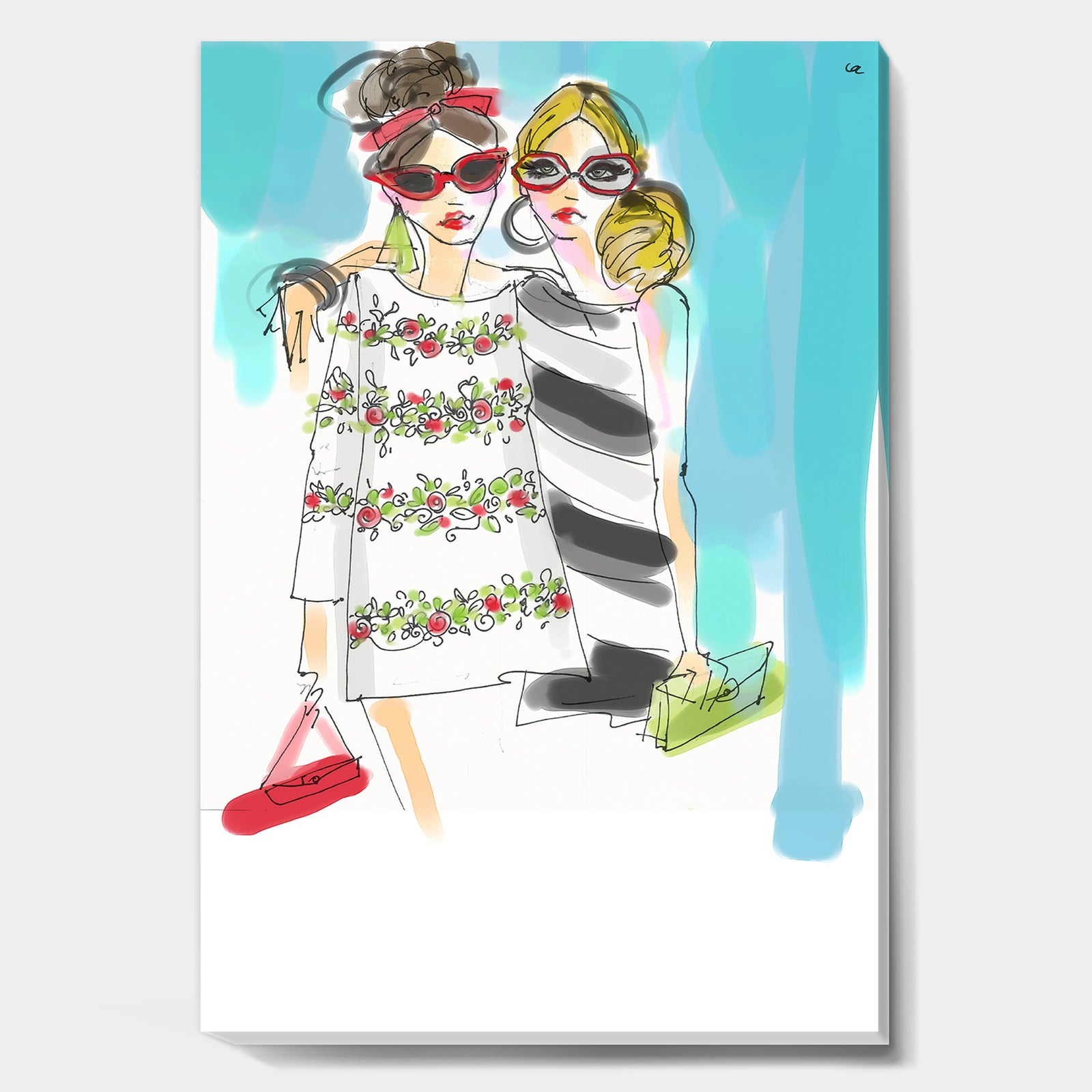 Best Girlfriends For Ever - Fashion Premium Canvas Wall Art