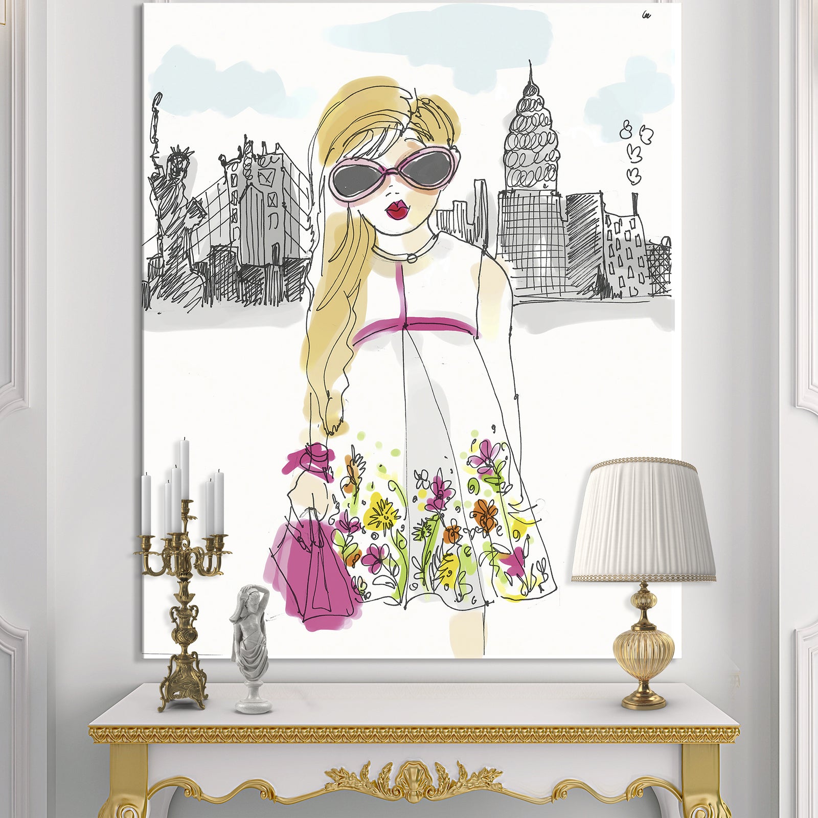Born In New York - Fashion Canvas Wall Art