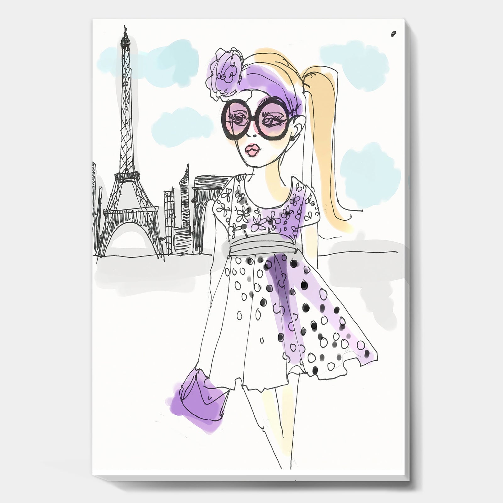 Born In Paris - Fashion Canvas Art Print
