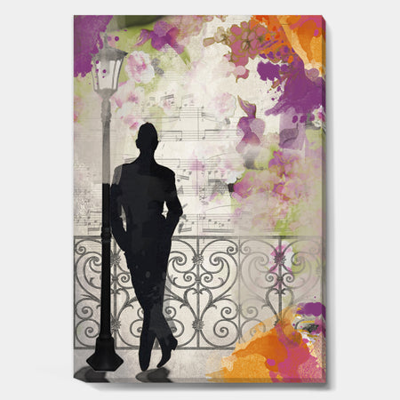Waiting In Paris - Traditional Canvas Artwork