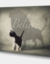 Believe Shadow I - Cottage Canvas Wall Art