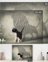 Believe Shadow I - Cottage Canvas Wall Art