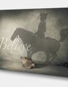 Believe Shadow II - Cottage Canvas Art Print