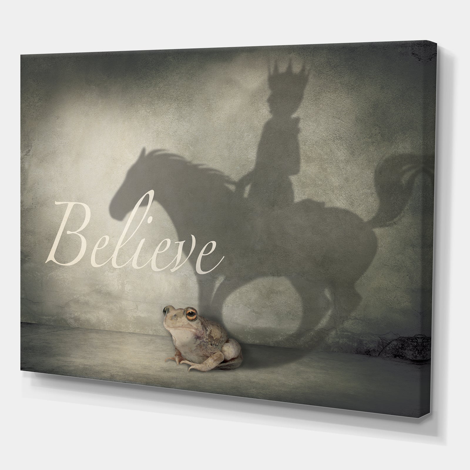 Believe Shadow II - Cottage Canvas Art Print