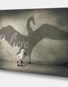 Believe Shadow IV - Cottage Canvas Artwork