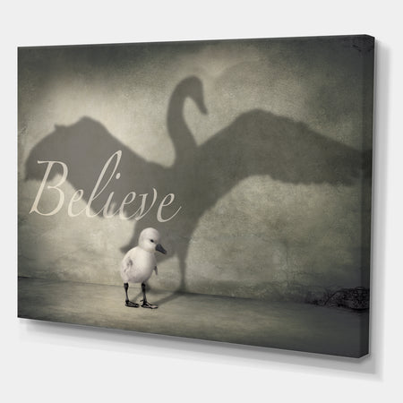 Believe Shadow IV - Cottage Canvas Artwork