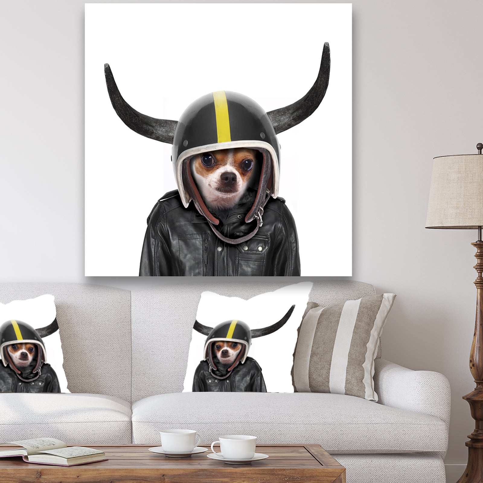 Little Dog With Attitude - Modern & Contemporary Canvas Wall Art