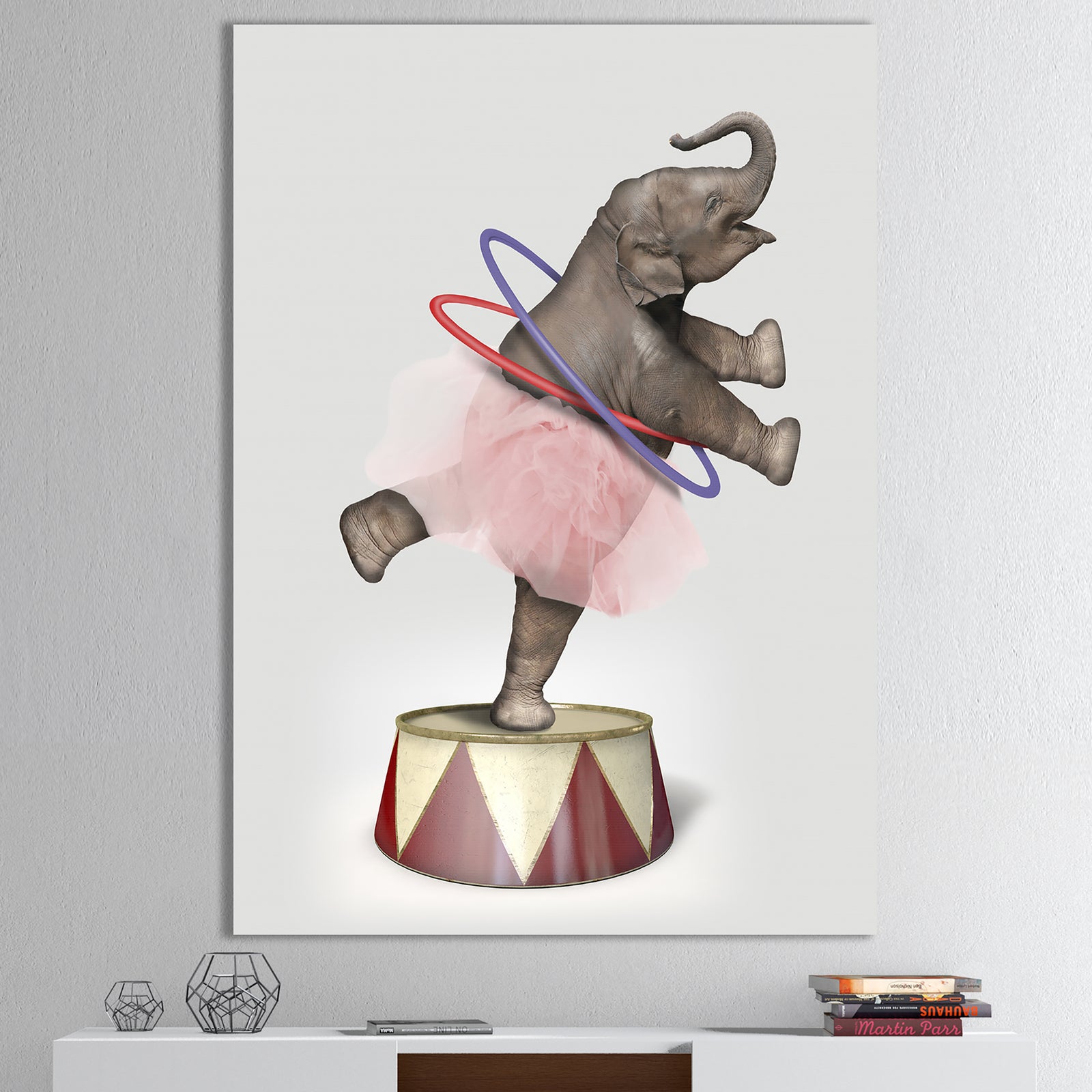 Circus Elephant - Modern & Contemporary Canvas Art Print
