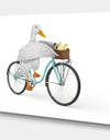 Riding Bikes - Modern & Contemporary Gallery-wrapped Canvas