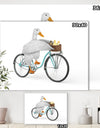 Riding Bikes - Modern & Contemporary Gallery-wrapped Canvas