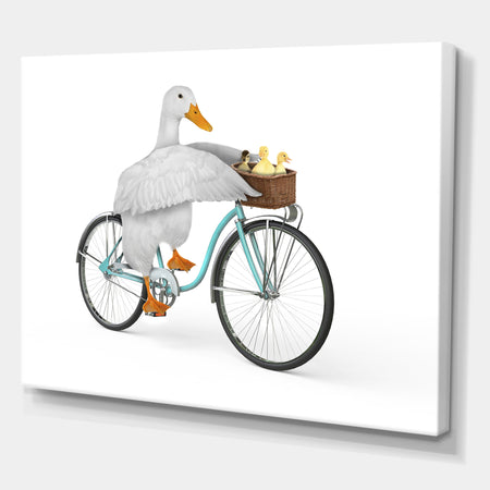 Riding Bikes - Modern & Contemporary Gallery-wrapped Canvas