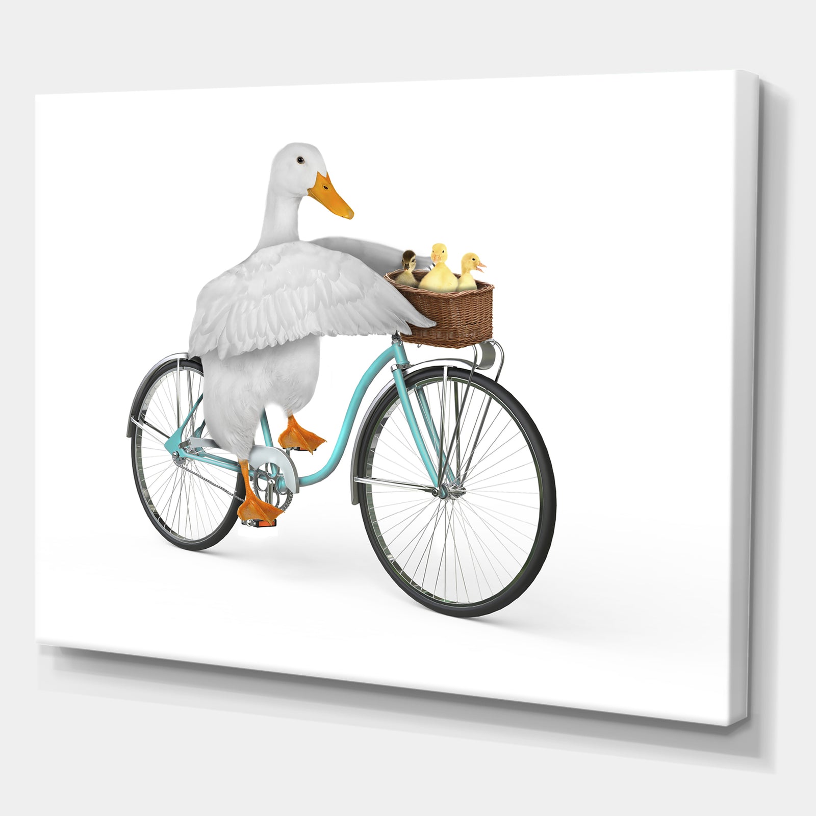 Riding Bikes - Modern & Contemporary Gallery-wrapped Canvas
