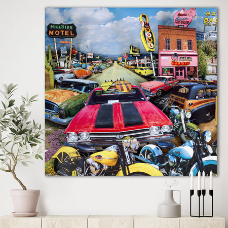 Pacific Paradise Motel 1 - Modern & Contemporary Canvas Artwork