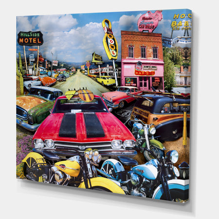 Pacific Paradise Motel 1 - Modern & Contemporary Canvas Artwork