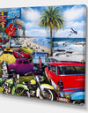 Surfside Motor Court 1 - Modern & Contemporary Canvas Wall Art