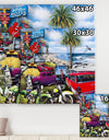Surfside Motor Court 1 - Modern & Contemporary Canvas Wall Art