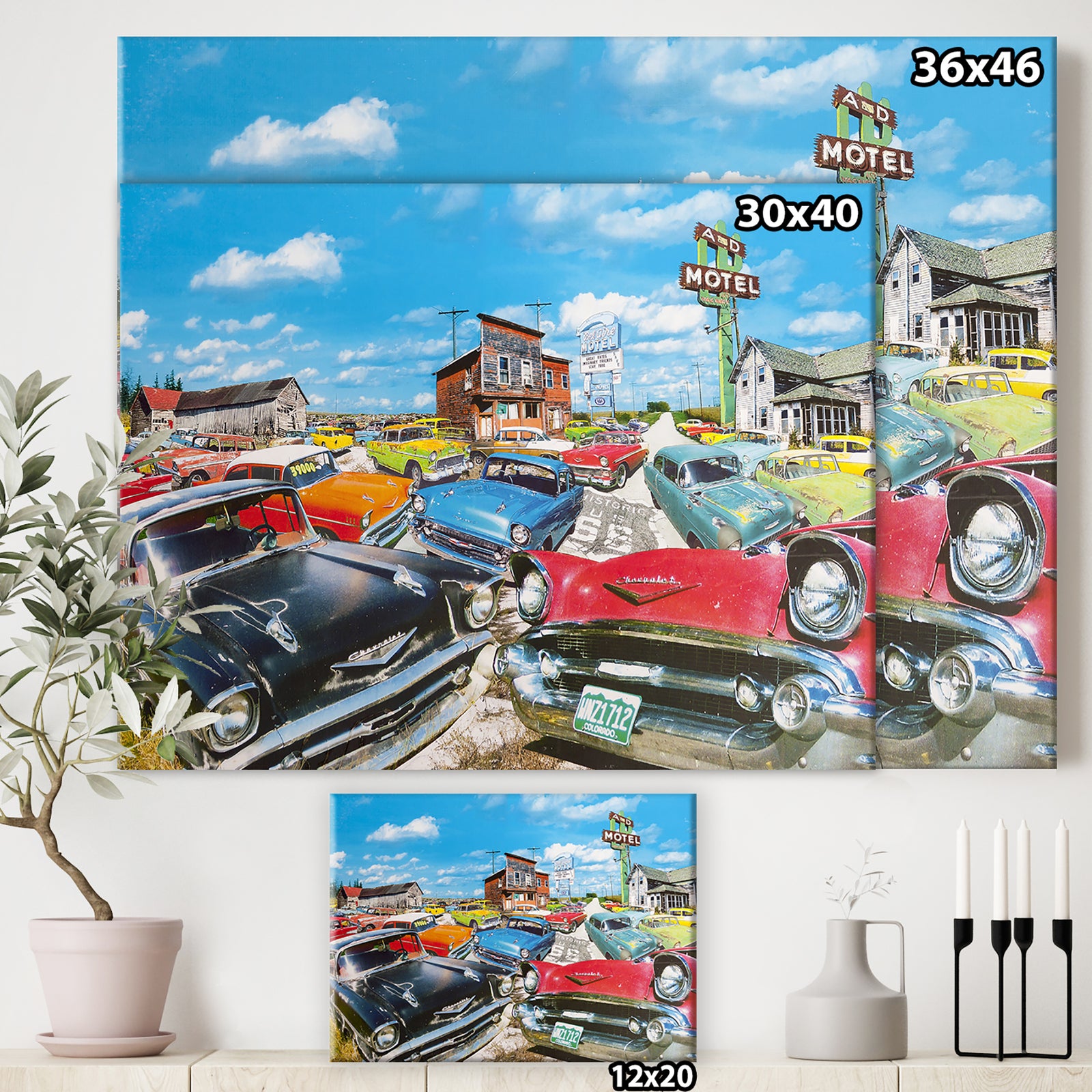 The Tri Five - Modern & Contemporary Canvas Art Print