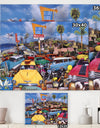 Malibu Surf Bar - Modern & Contemporary Gallery-wrapped Canvas