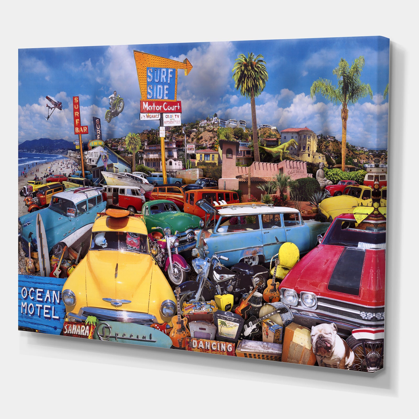 Malibu Surf Bar - Modern & Contemporary Gallery-wrapped Canvas