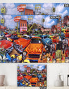 Sea Surf Drive Inn - Modern & Contemporary Canvas Artwork