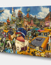MidWest Roadside Collage - Modern & Contemporary Canvas Wall Art