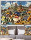 MidWest Roadside Collage - Modern & Contemporary Canvas Wall Art