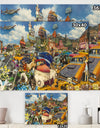 MidWest Roadside Collage - Modern & Contemporary Canvas Wall Art