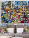Venice Beach Roadside Collage - Modern & Contemporary Gallery-wrapped Canvas