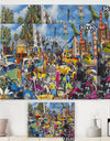 Venice Beach Roadside Collage - Modern & Contemporary Gallery-wrapped Canvas