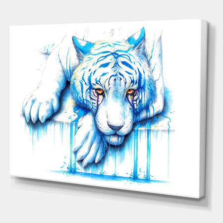 Blue Tears - Cottage Premium Canvas Wall Art