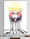 Wild Tiger Colour Rage - Cottage Canvas Art Print