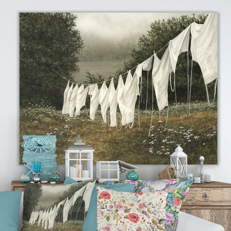 Morning Whites - Farmhouse Canvas Art Print