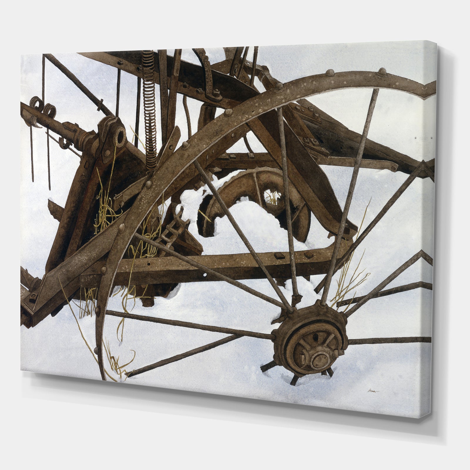 Winter Harvest - Farmhouse Gallery-wrapped Canvas